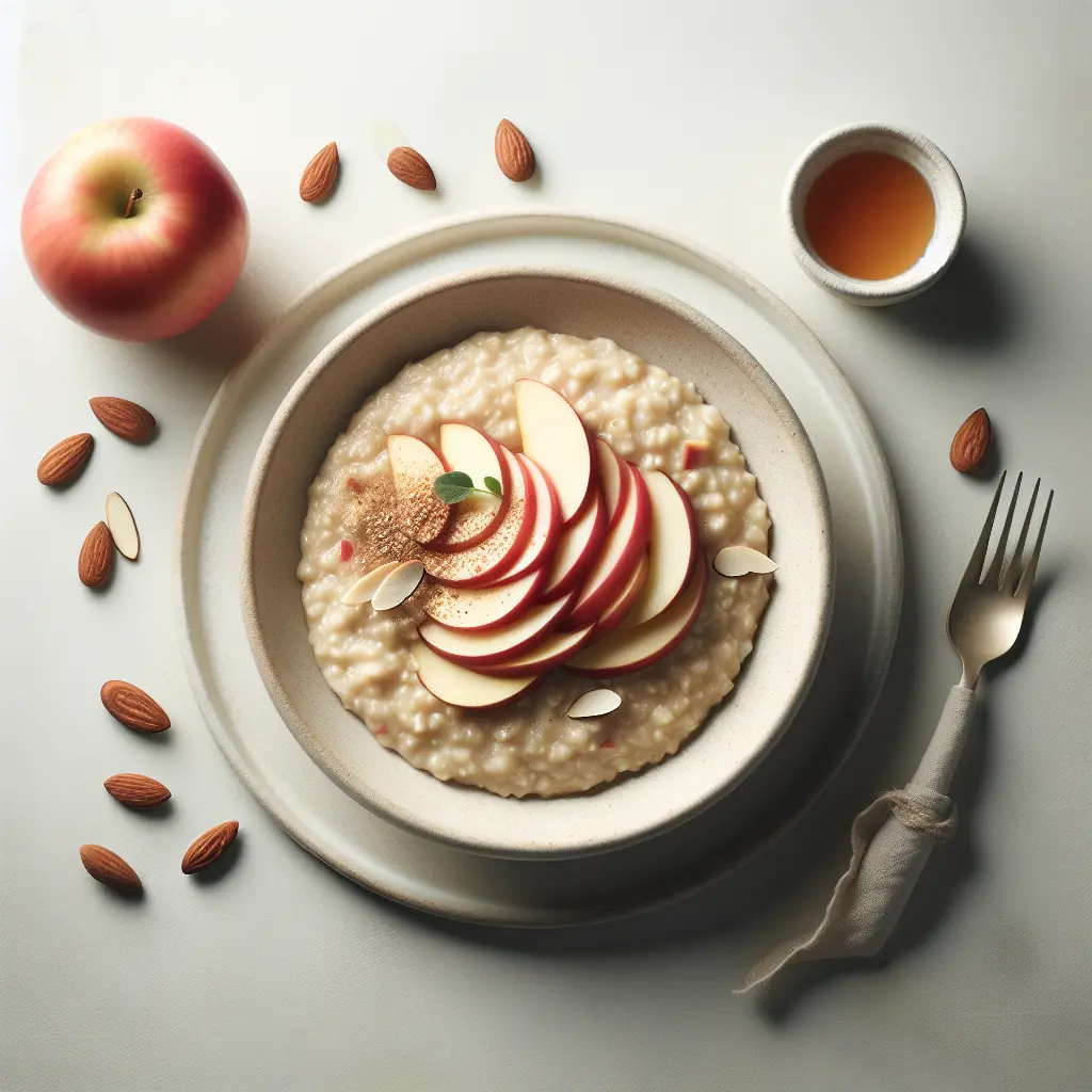 Autumn Apple and Almond Porridge