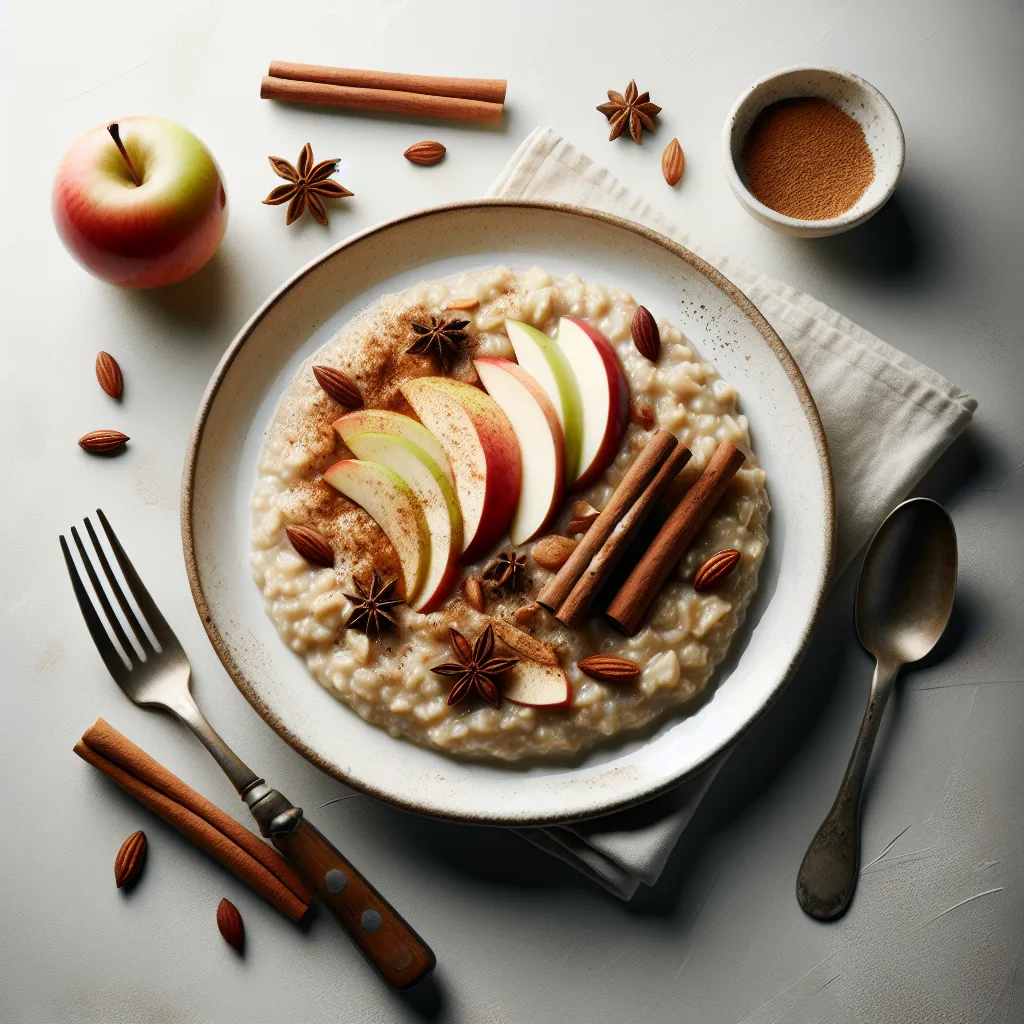 Autumn Apple and Cinnamon Porridge