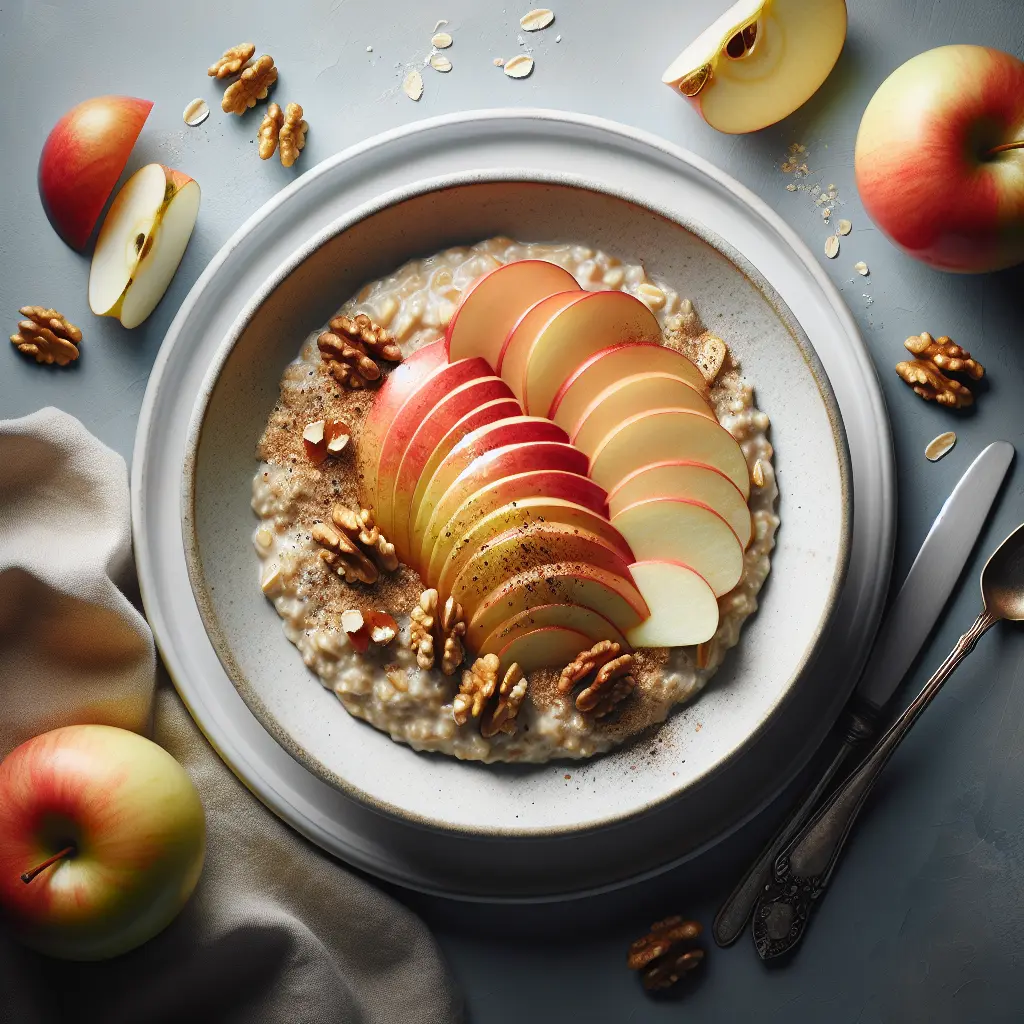 Autumn Apple and Walnut Overnight Oats