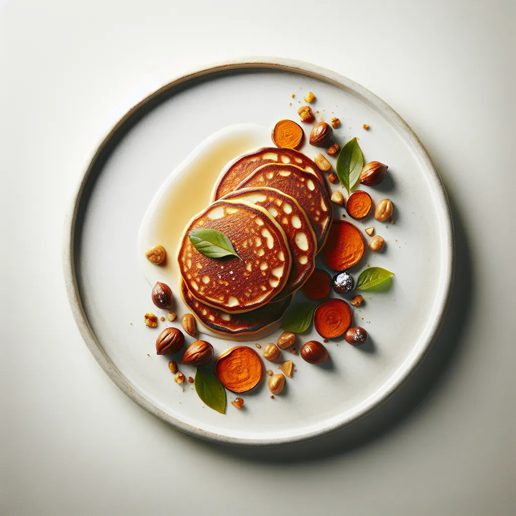 Autumnal Spiced Sweet Potato and Chestnut Pancakes
