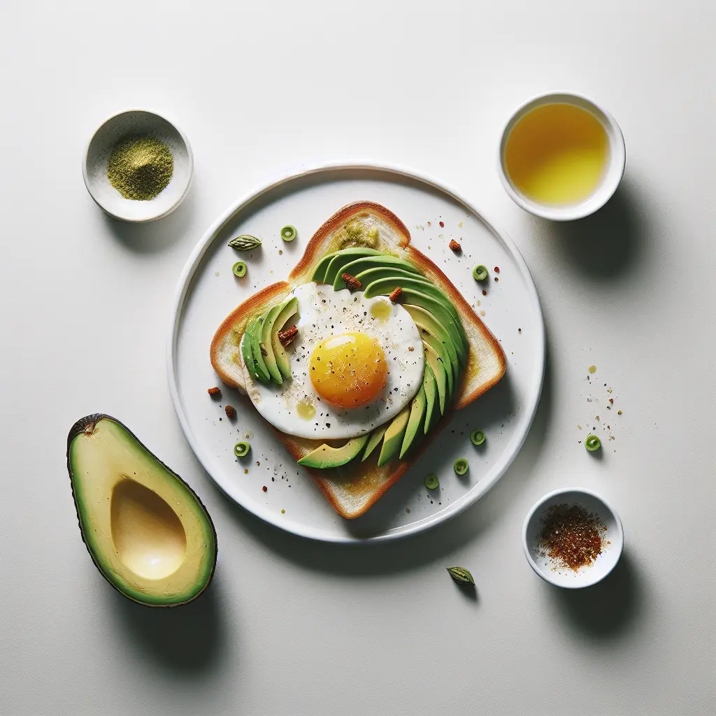 Spicy Avocado and Egg Breakfast Toast