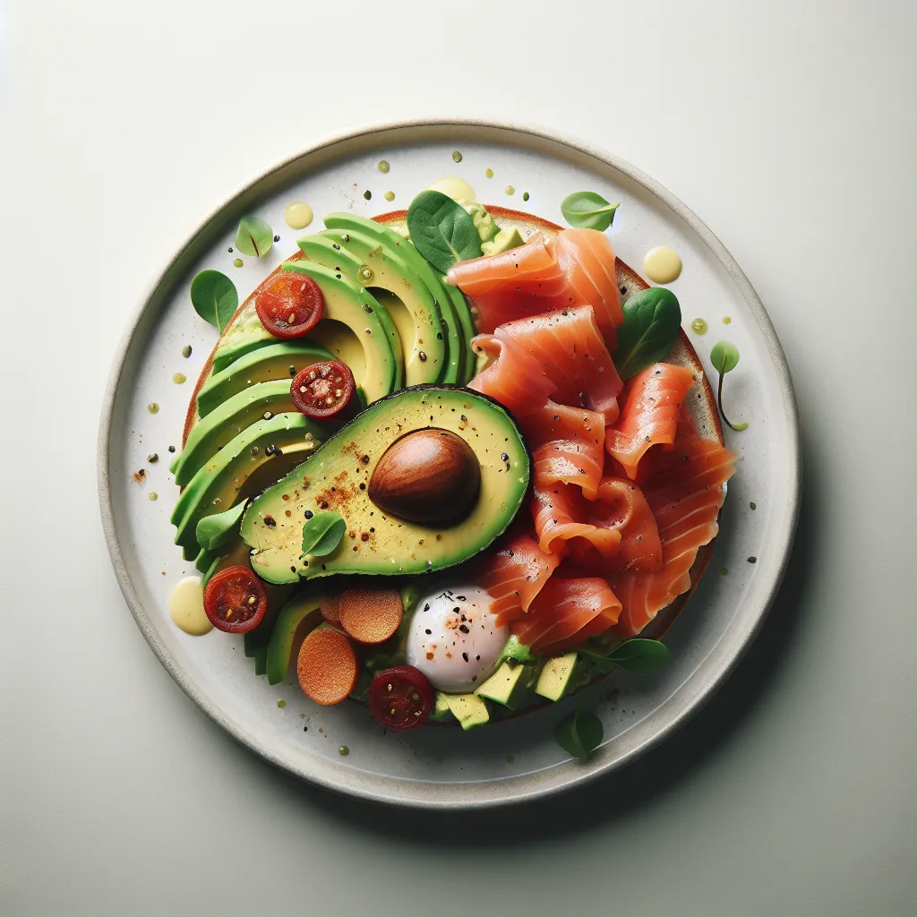 Avocado and Smoked Salmon Breakfast Plate