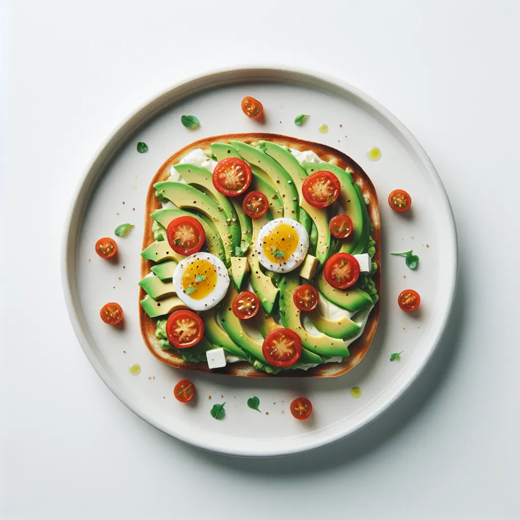 Gourmet Avocado and Tomato Breakfast Tartine