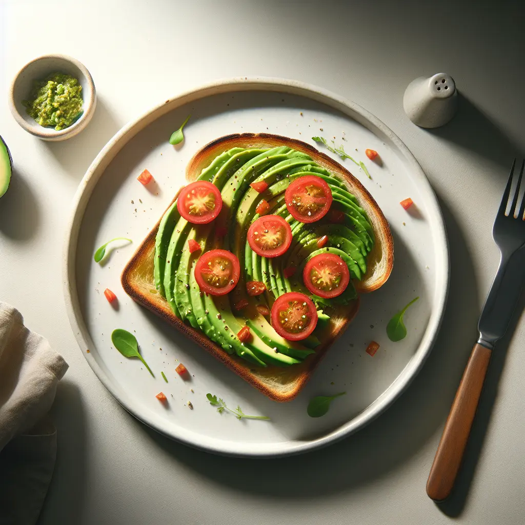 Spicy Avocado and Tomato Toast