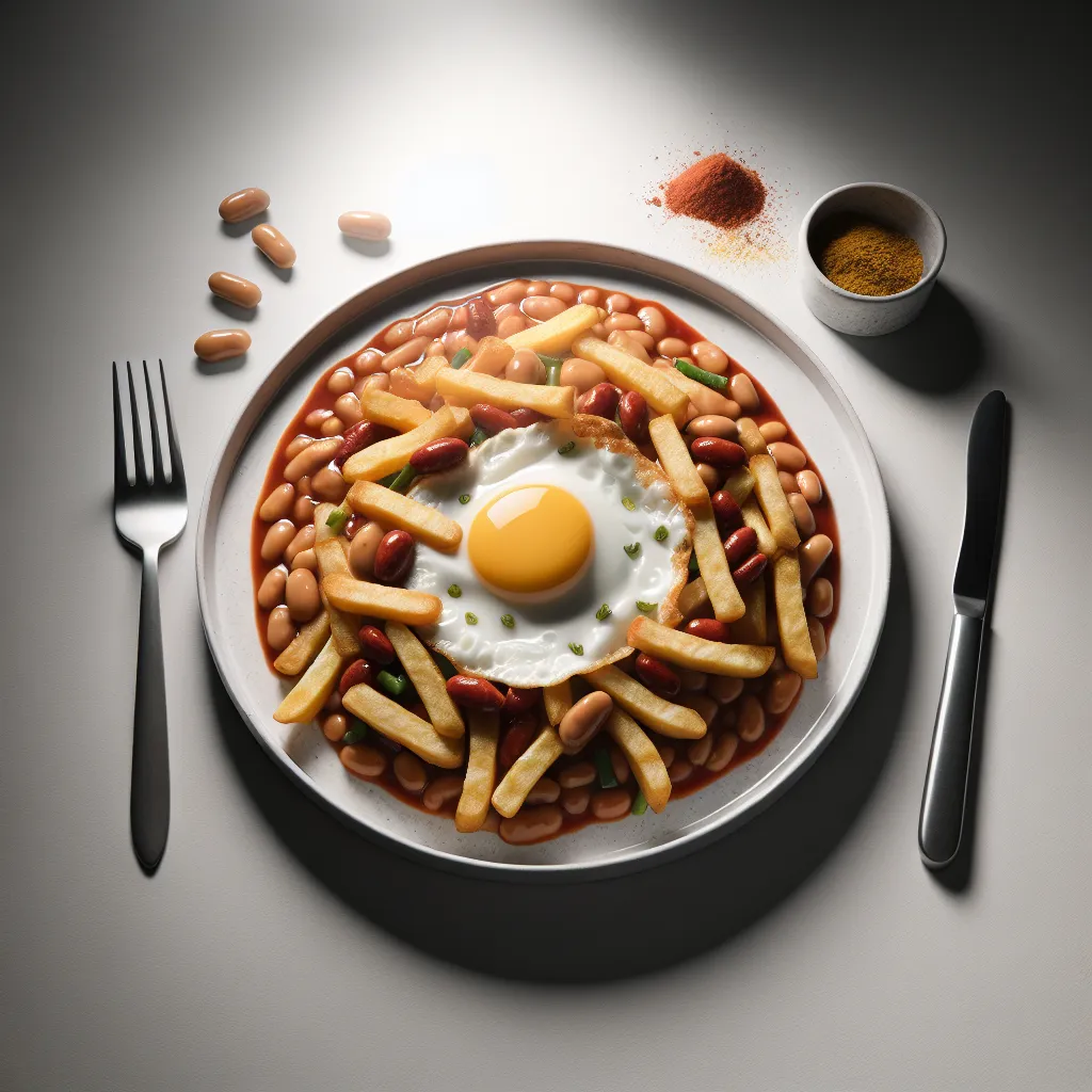 Baked Bean and Egg Veggie Chips