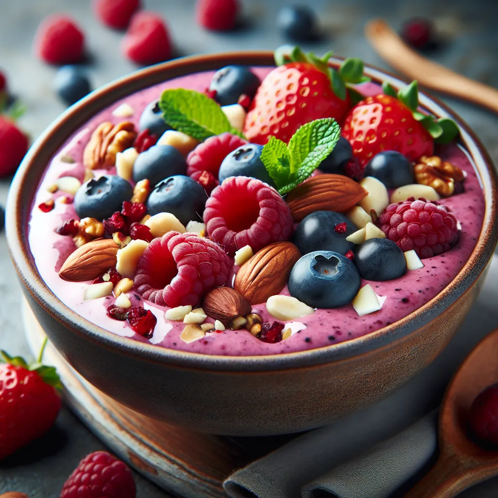 Autumn Berry and Nut Smoothie Bowl