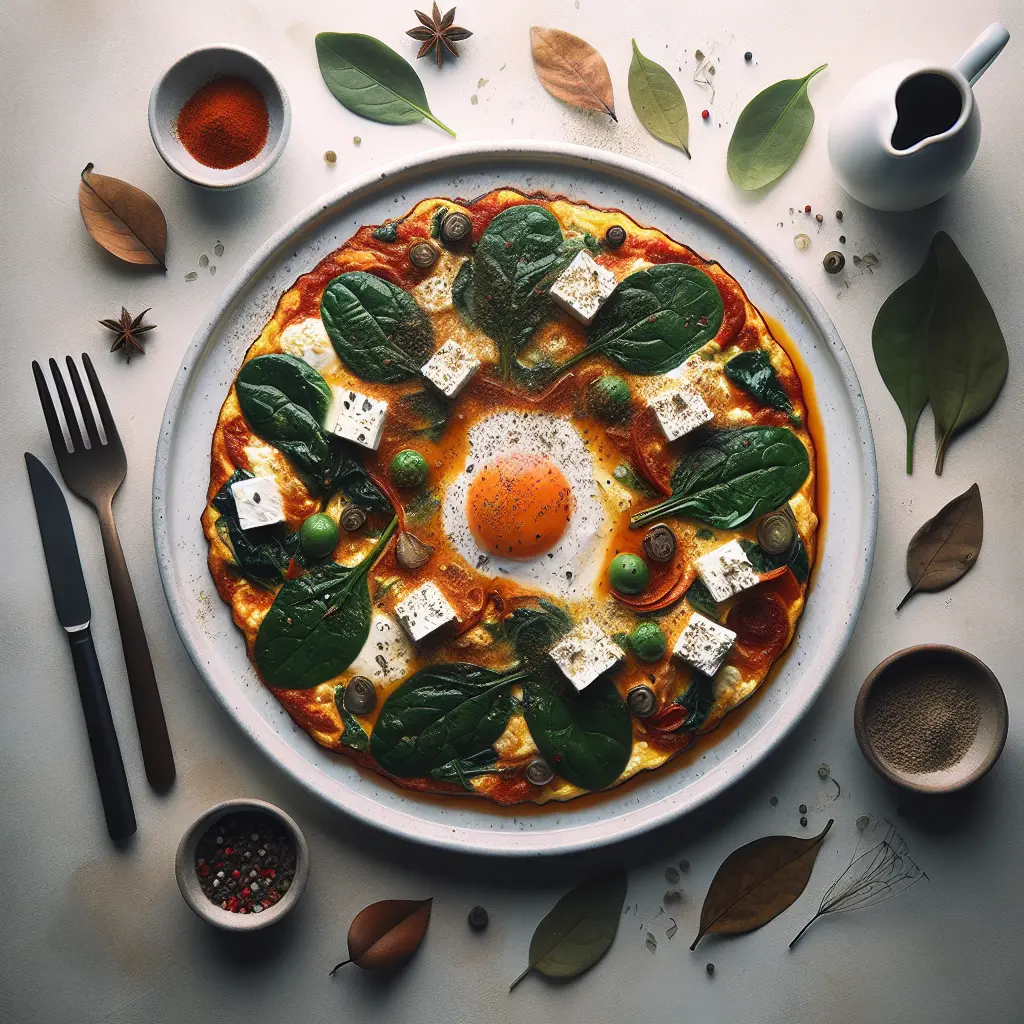 Autumn Breakfast Shakshuka with Spinach and Feta