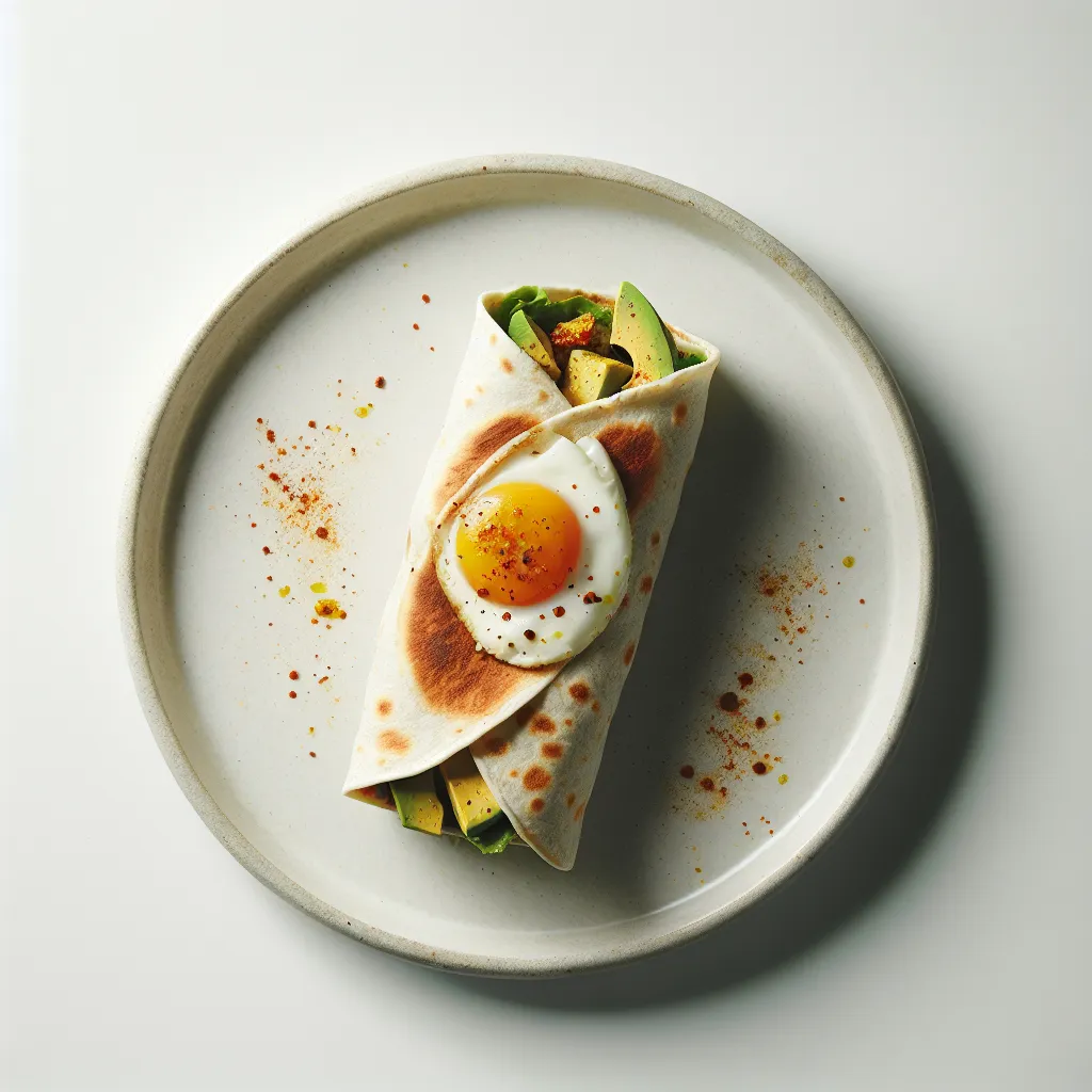 Hearty Breakfast Wrap with Avocado and Eggs