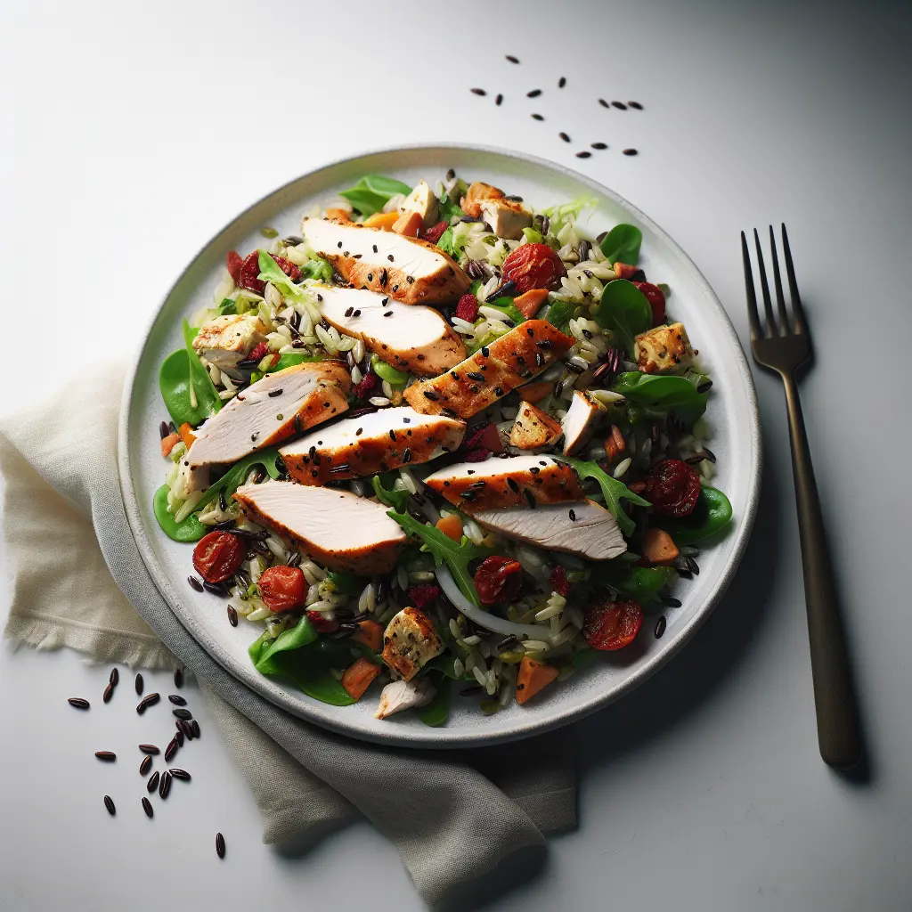 Autumn Chicken and Wild Rice Salad