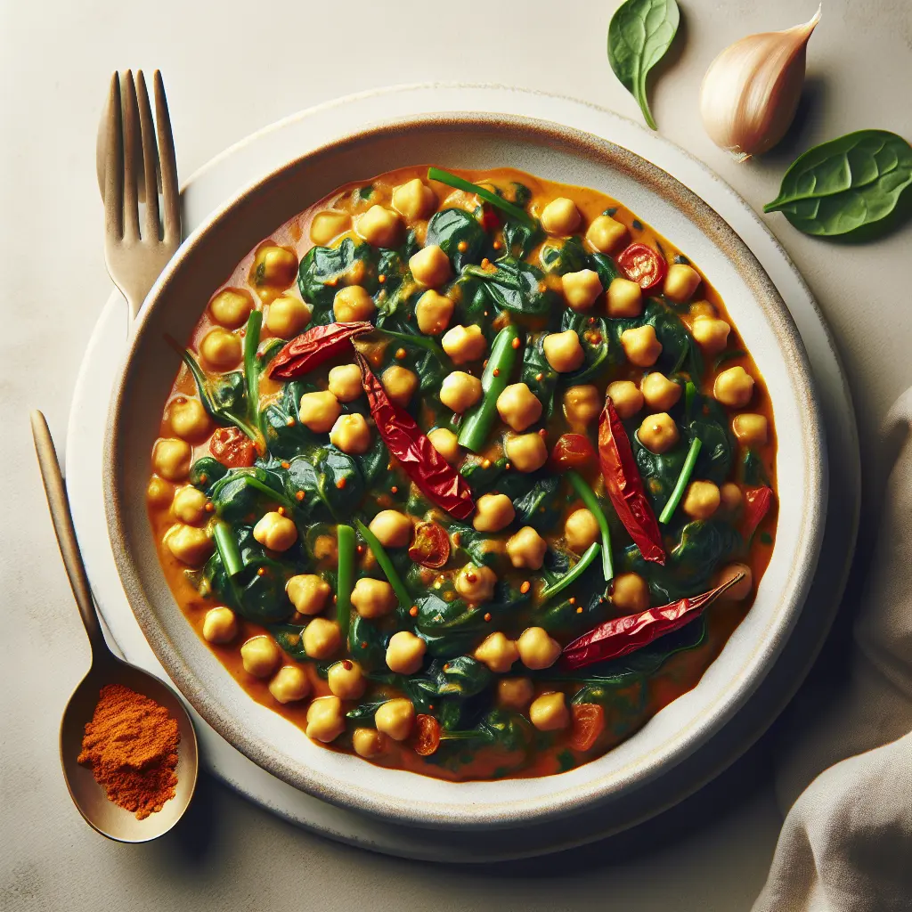 Chickpea and Spinach Curry