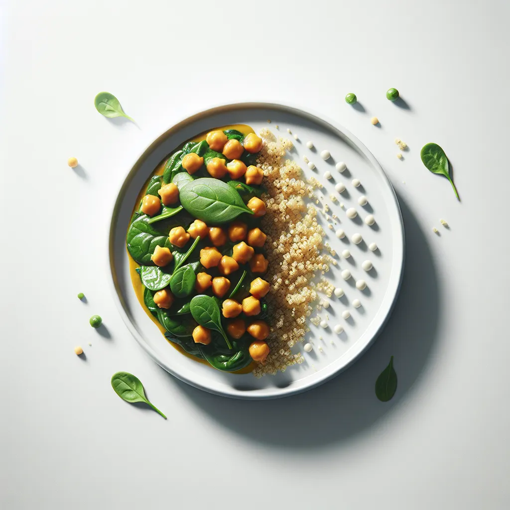 Chickpea and Spinach Curry with Quinoa