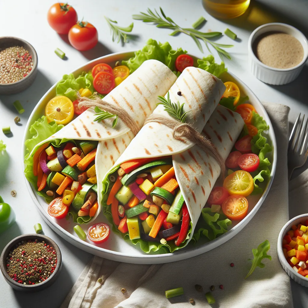 Colorful Veggie Wraps