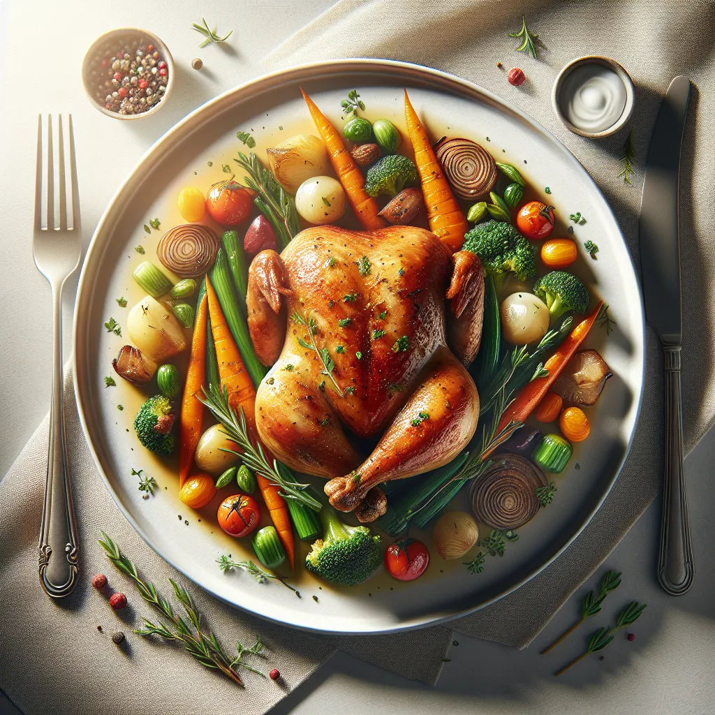 Coq au Vin with Seasonal Vegetables