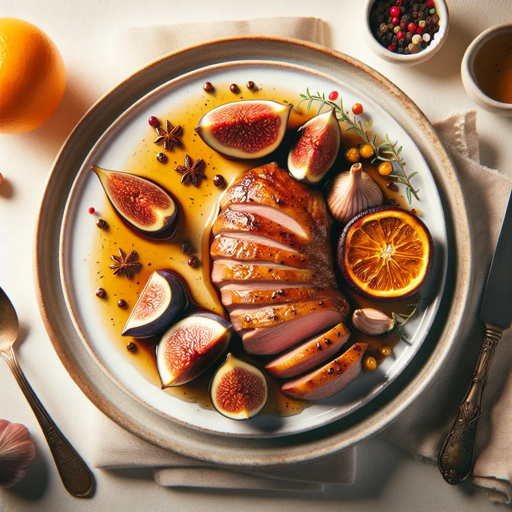 Autumn Duck Breast with Fig and Orange Glaze