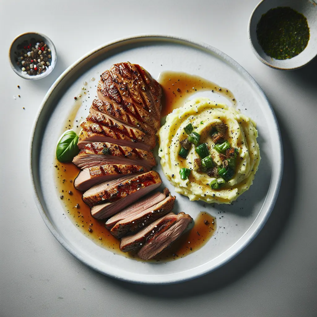 Duck Breast with Herb-Infused Mashed Potatoes