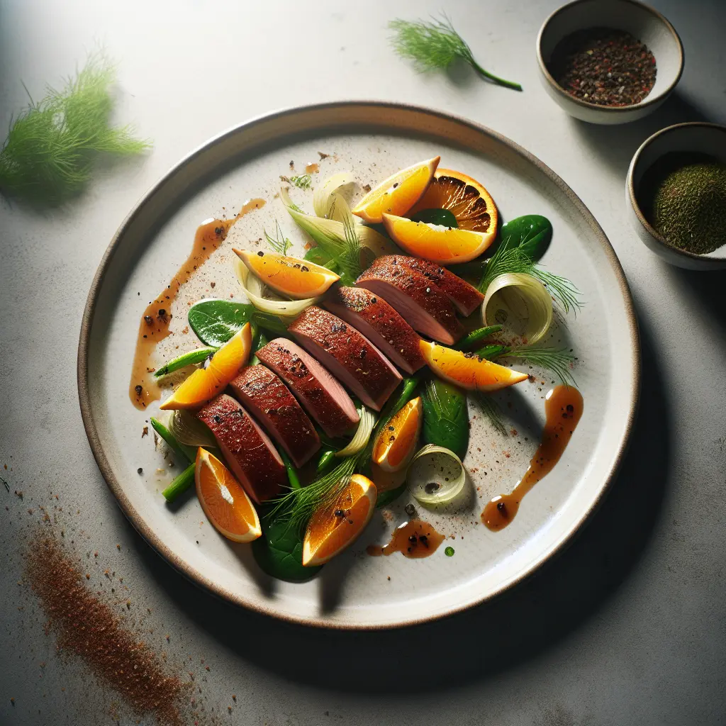 Duck Breast with Orange and Fennel Salad