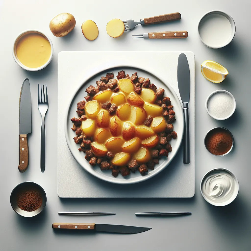 Easy Hamburger Potato Casserole