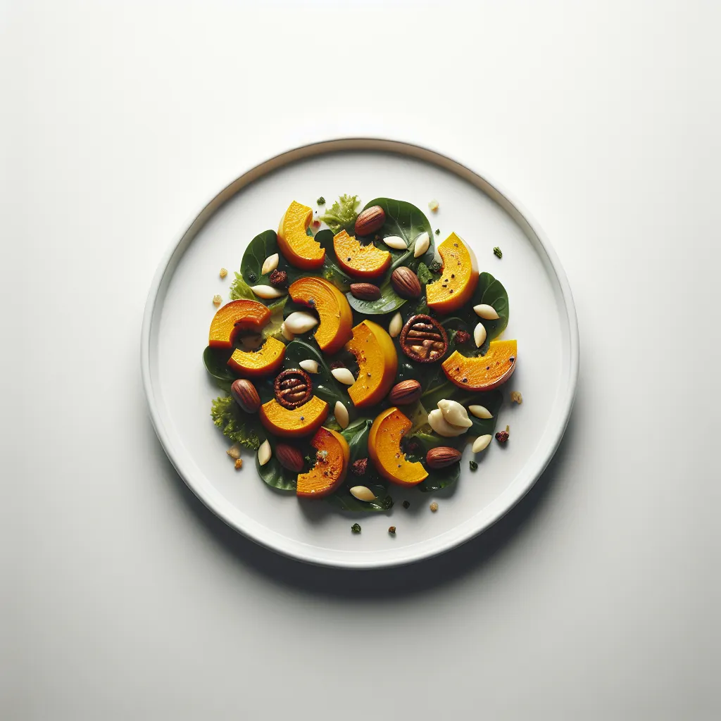 Elegant Roasted Pumpkin and Chestnut Salad
