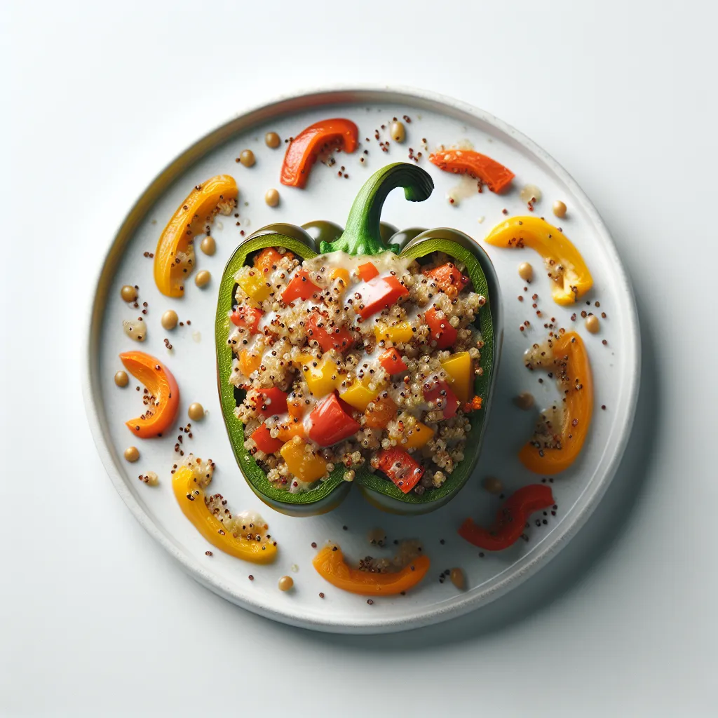 Elegant Stuffed Bell Peppers with Quinoa and Winter Vegetables