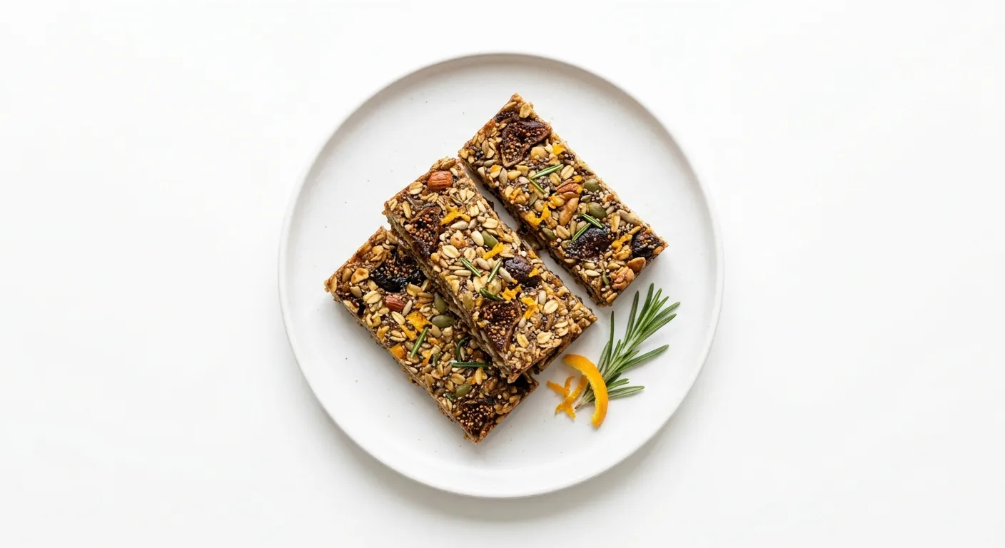 Fig Orange and Rosemary Energy Bars