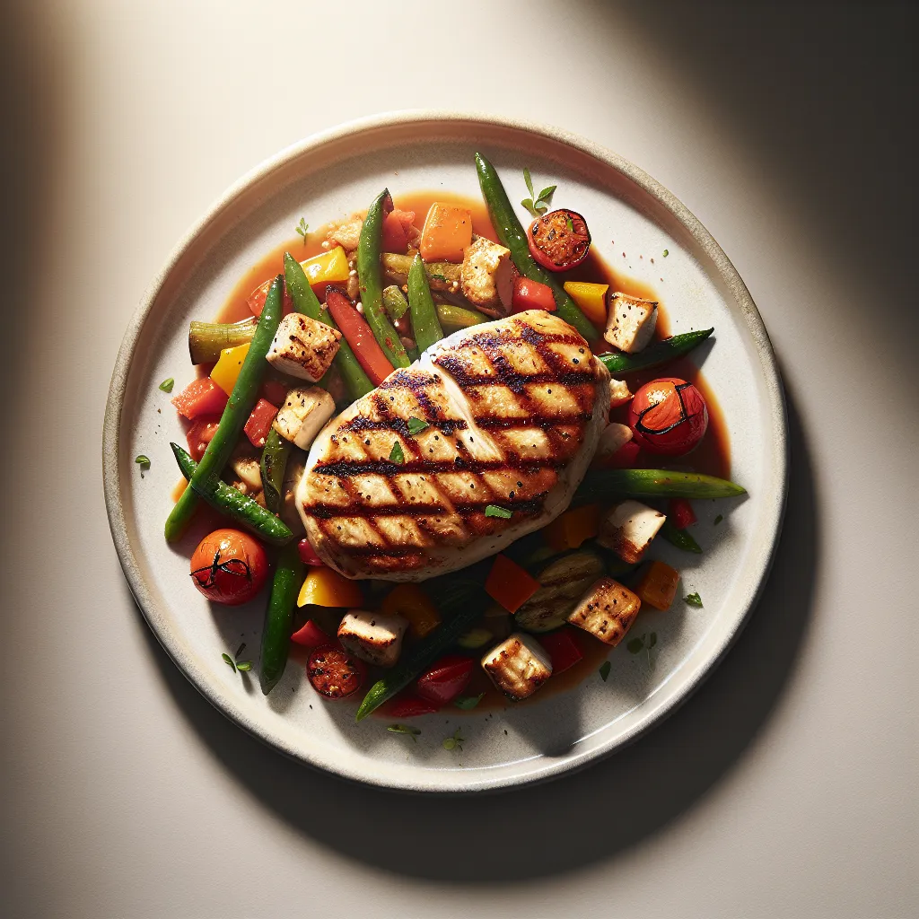 French Ratatouille with Grilled Chicken