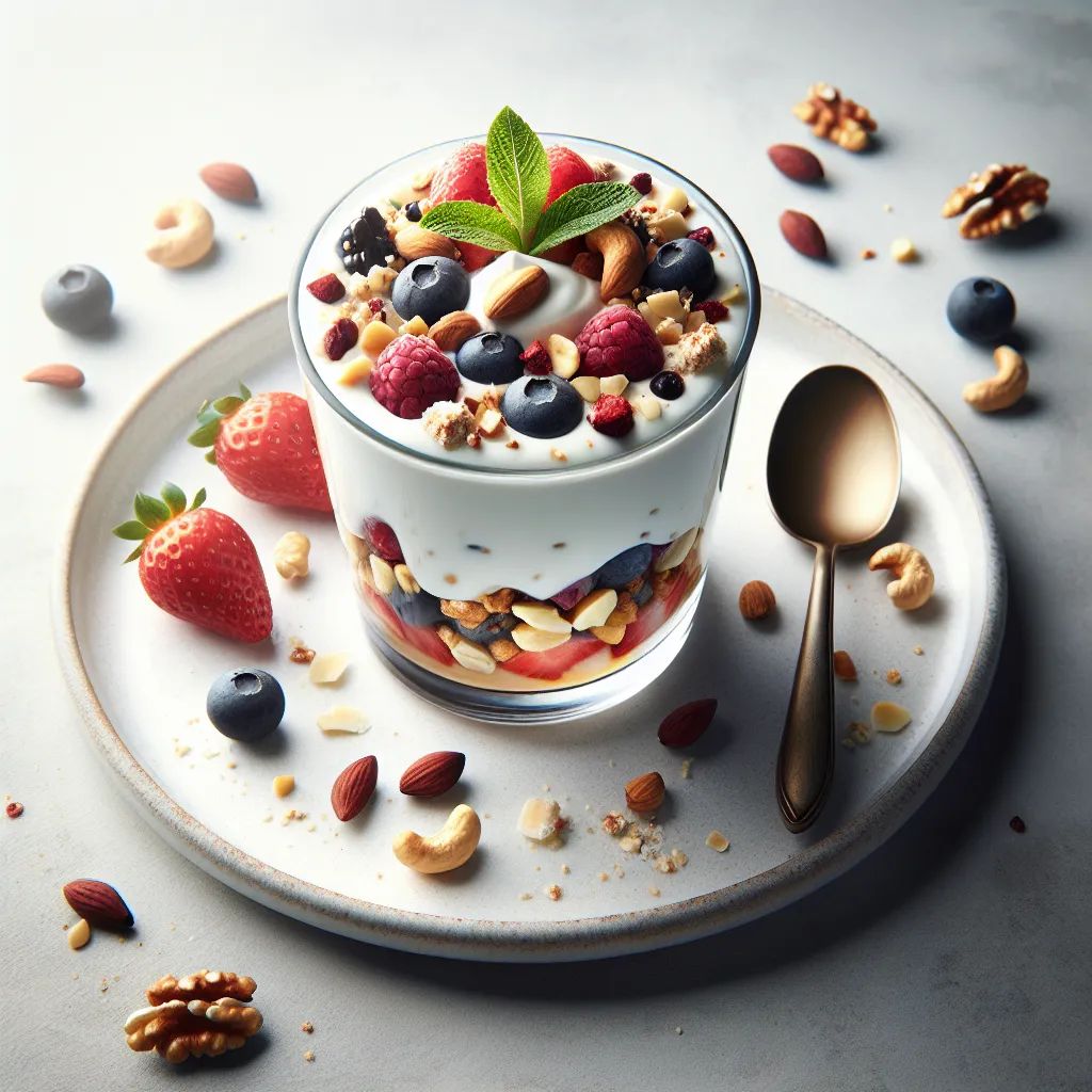 Fruit and Nut Yogurt Parfait