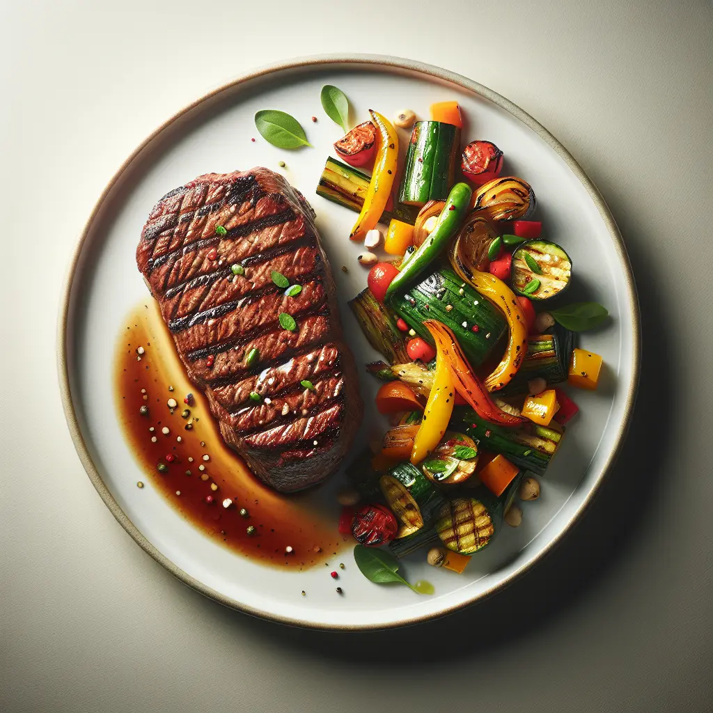 Grilled Beef Tenderloin with Autumn Vegetable Ratatouille
