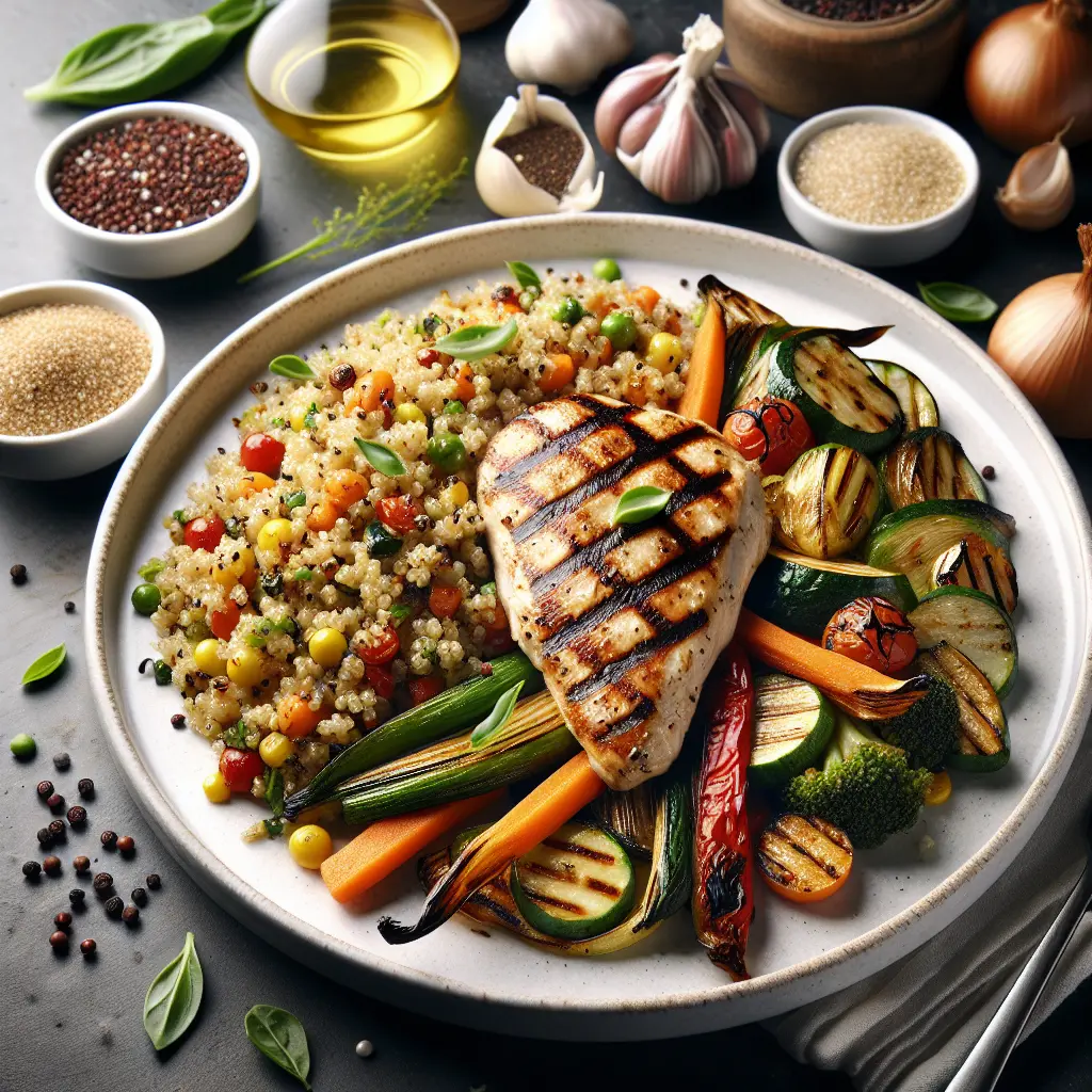 Grilled Chicken and Vegetable Quinoa-Free Pilaf