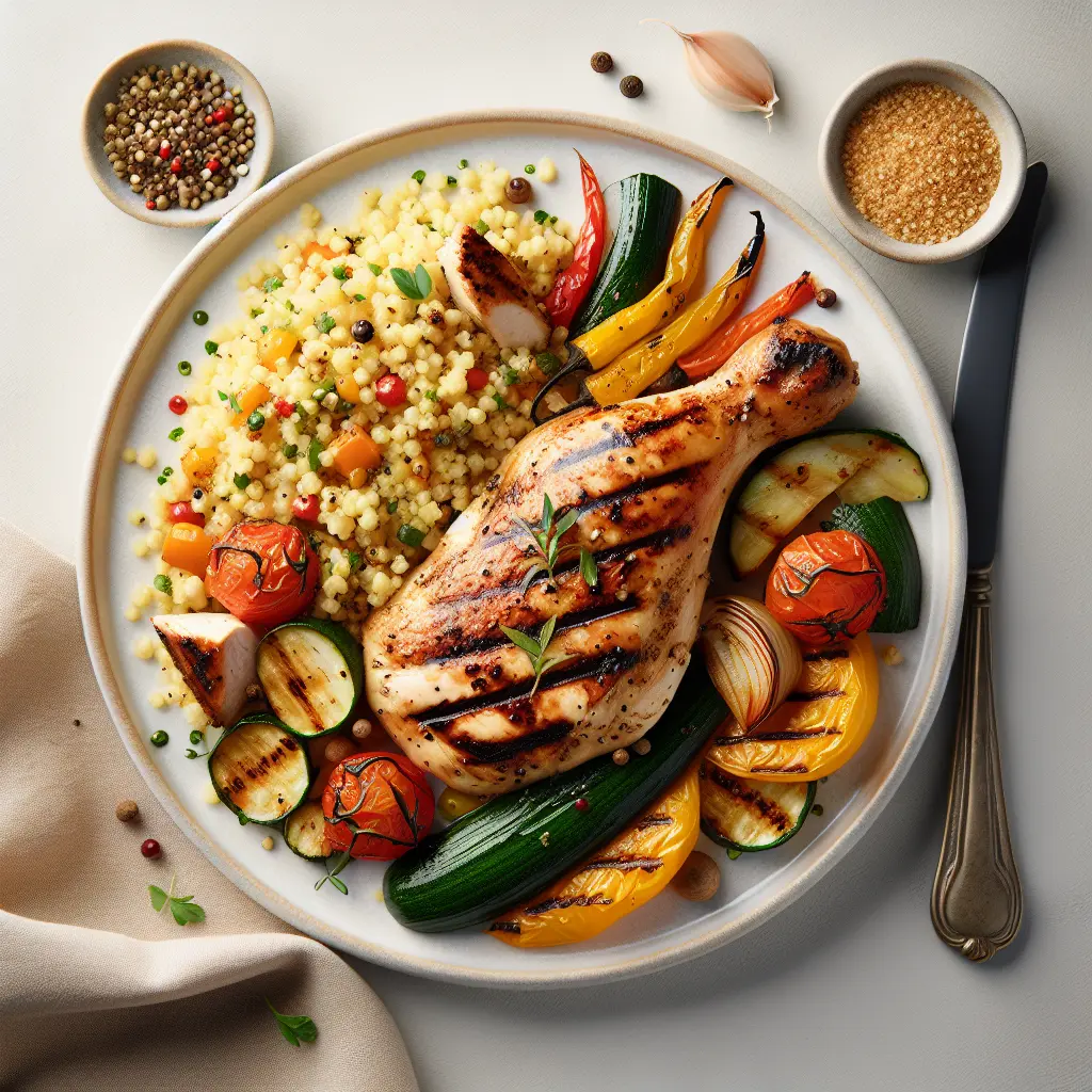 Grilled Chicken with Mediterranean Couscous