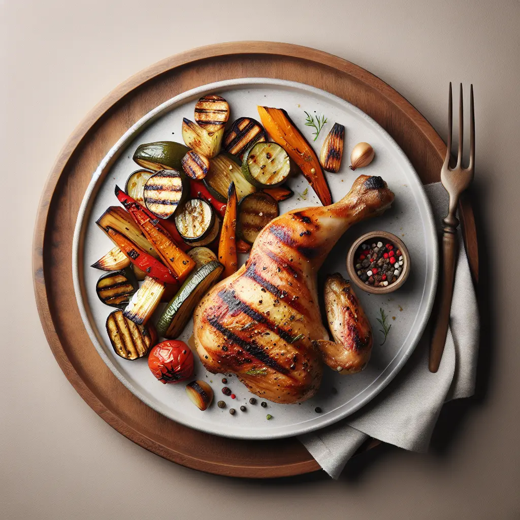Grilled Chicken with Roasted Vegetables