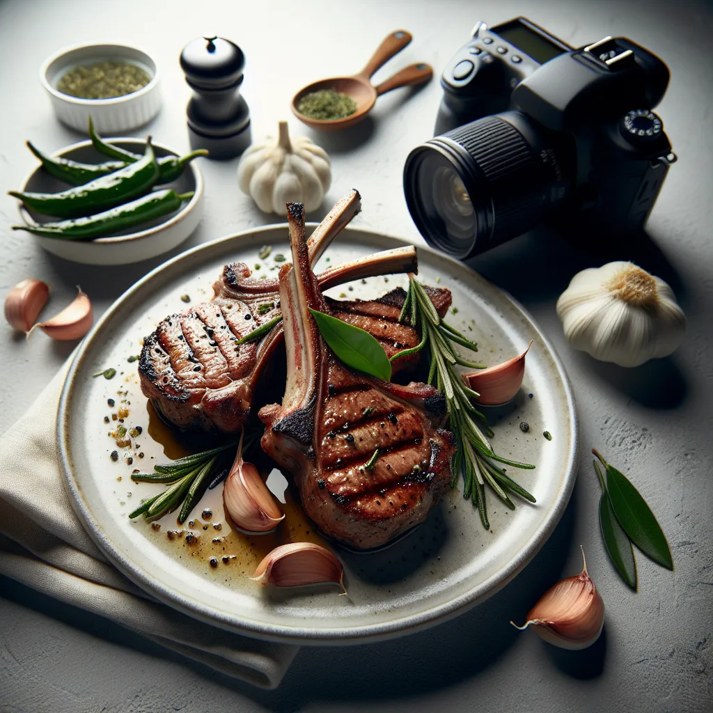 Grilled Lamb Chops with Rosemary and Garlic