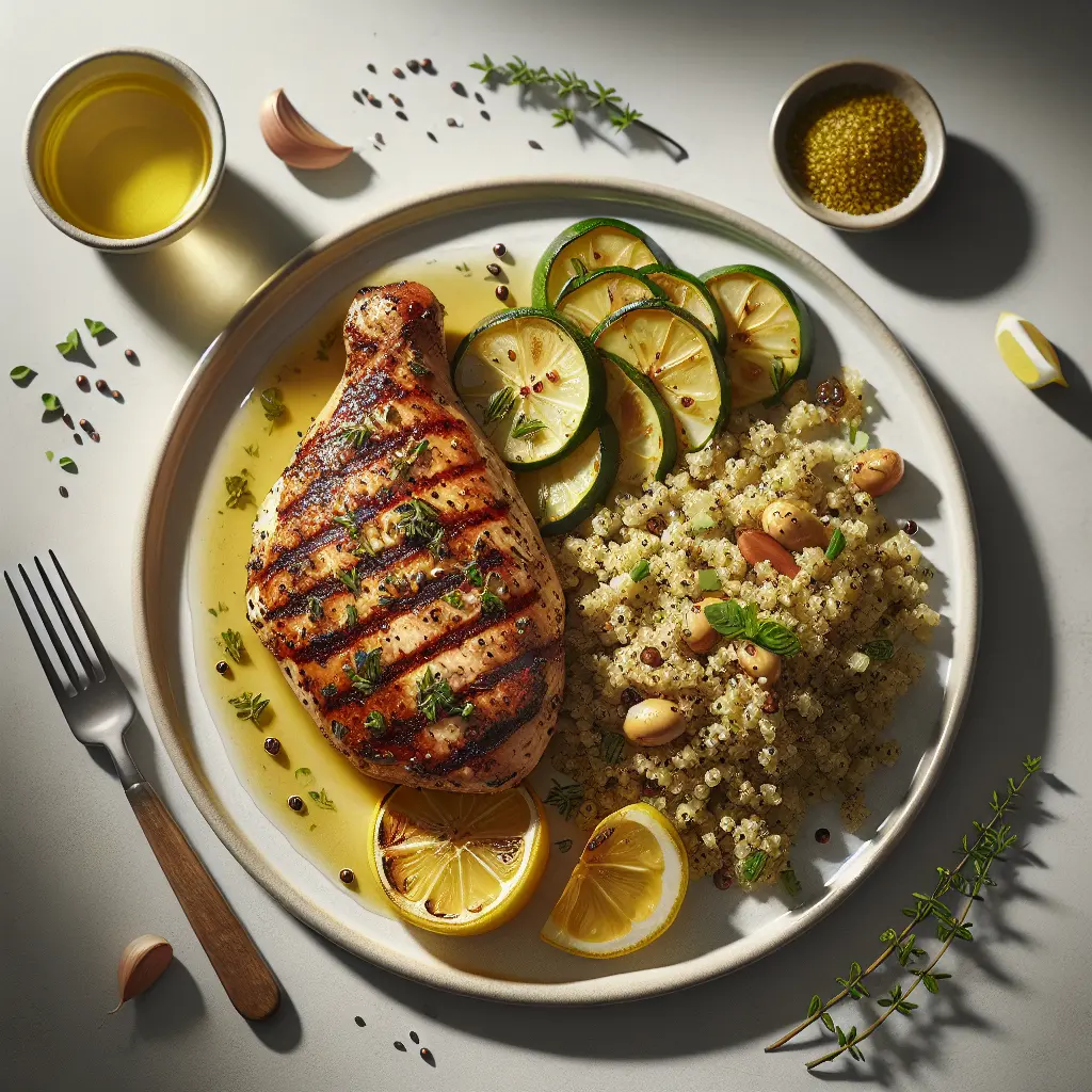 Grilled Lemon Herb Chicken with Quinoa-Free Pilaf