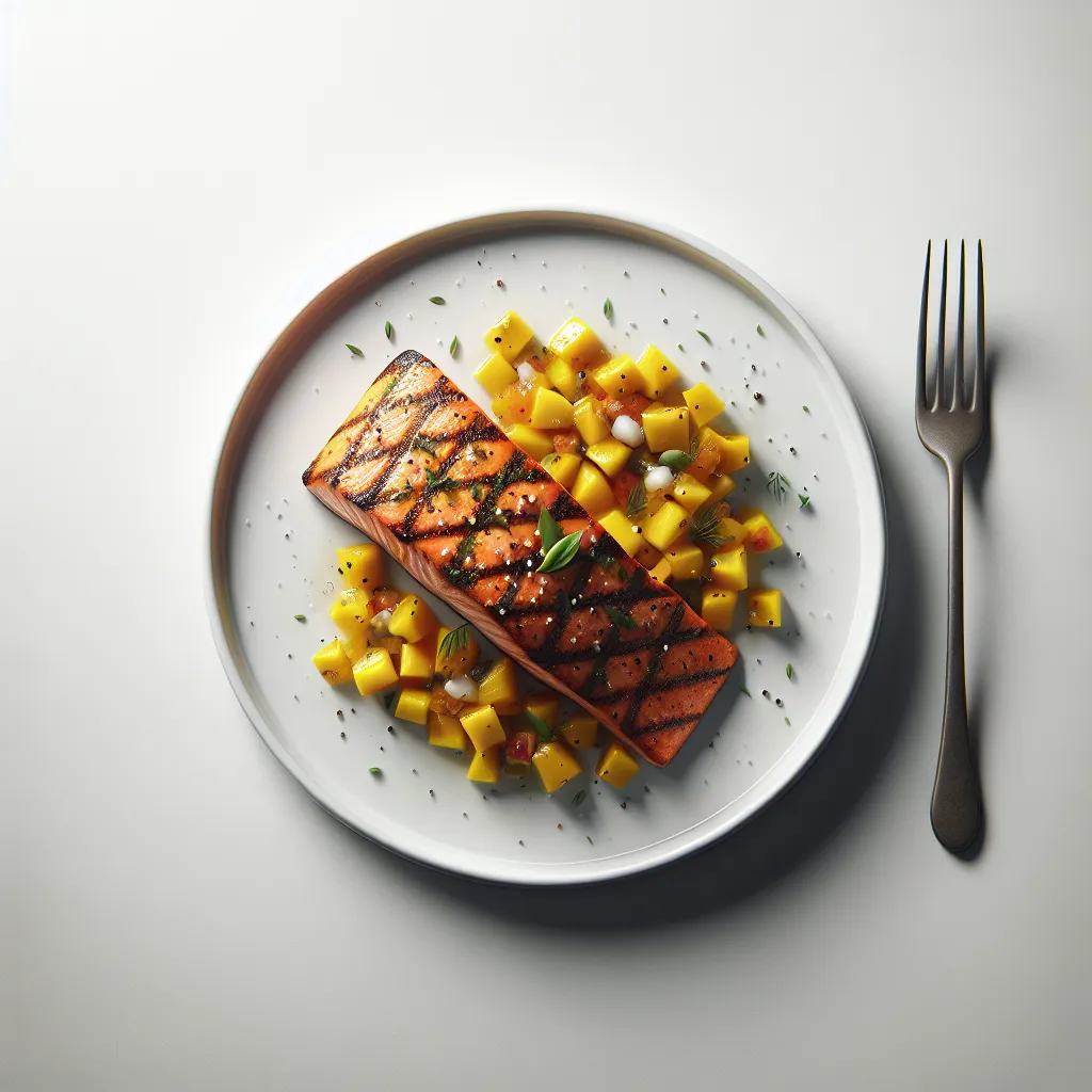 Spicy Grilled Salmon with Mango Salsa