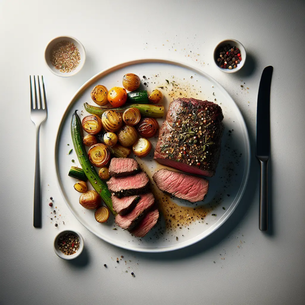 Herb-Crusted Beef Tenderloin with Roasted Autumn Vegetables