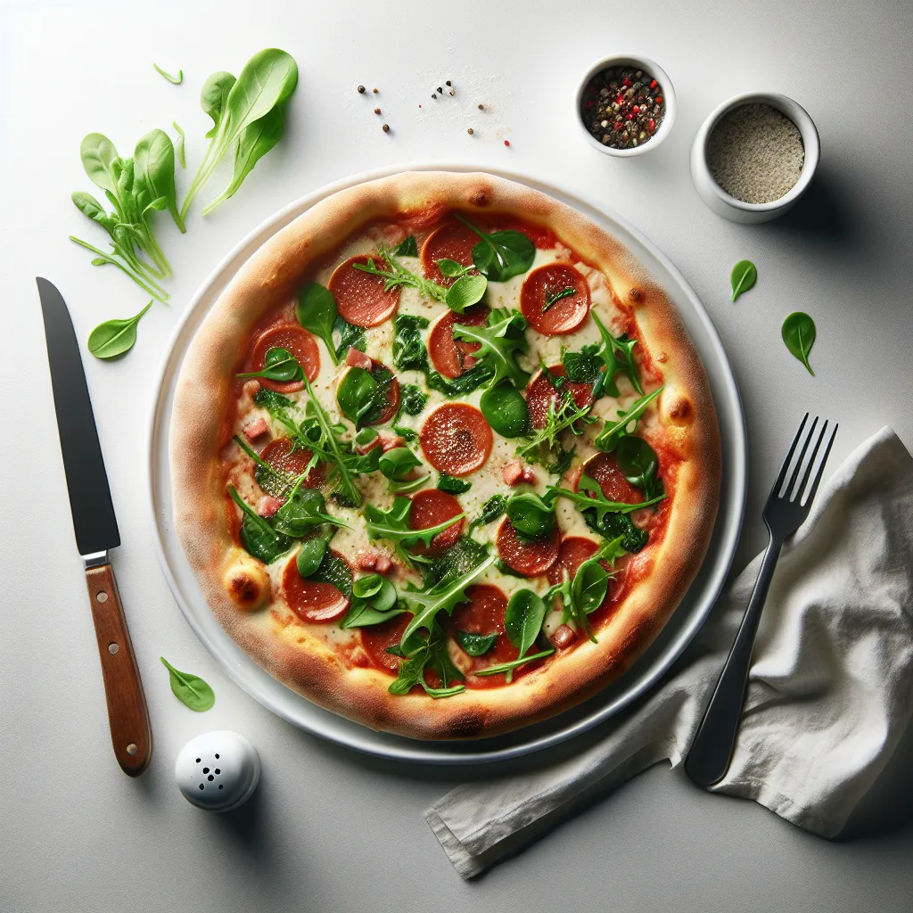 Italian Pizza with Mixed Greens
