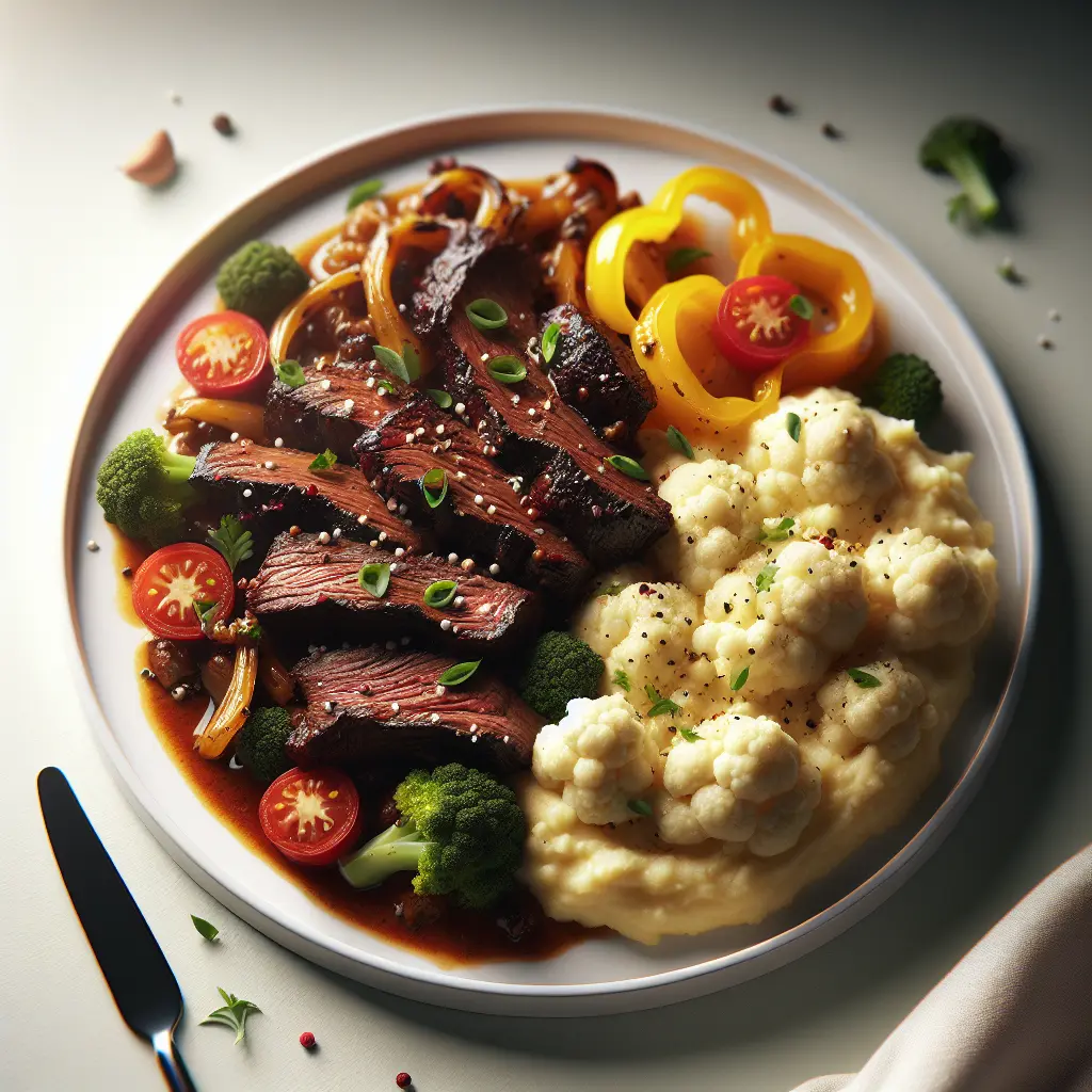 Keto Jamaican Jerk Beef with Cauliflower Mash