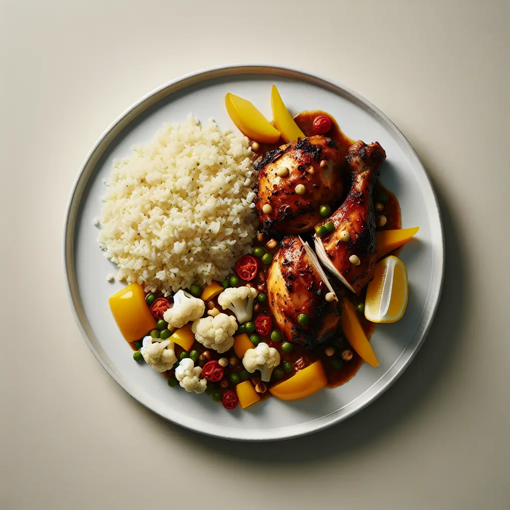 Jamaican Jerk Chicken with Cauliflower Rice