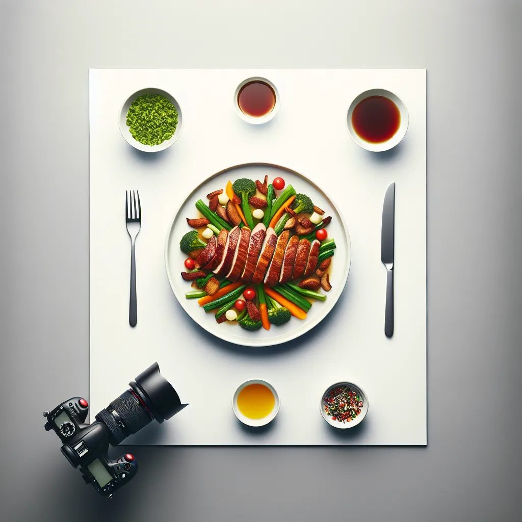 Kosher Dinner Plate with Duck and Vegetables