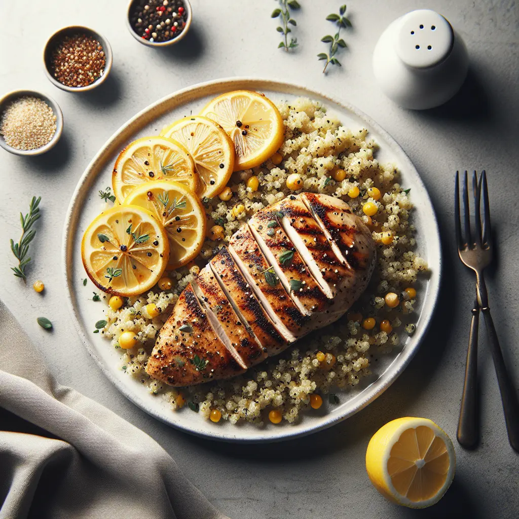 Lemon Herb Grilled Chicken with Quinoa-Free Couscous