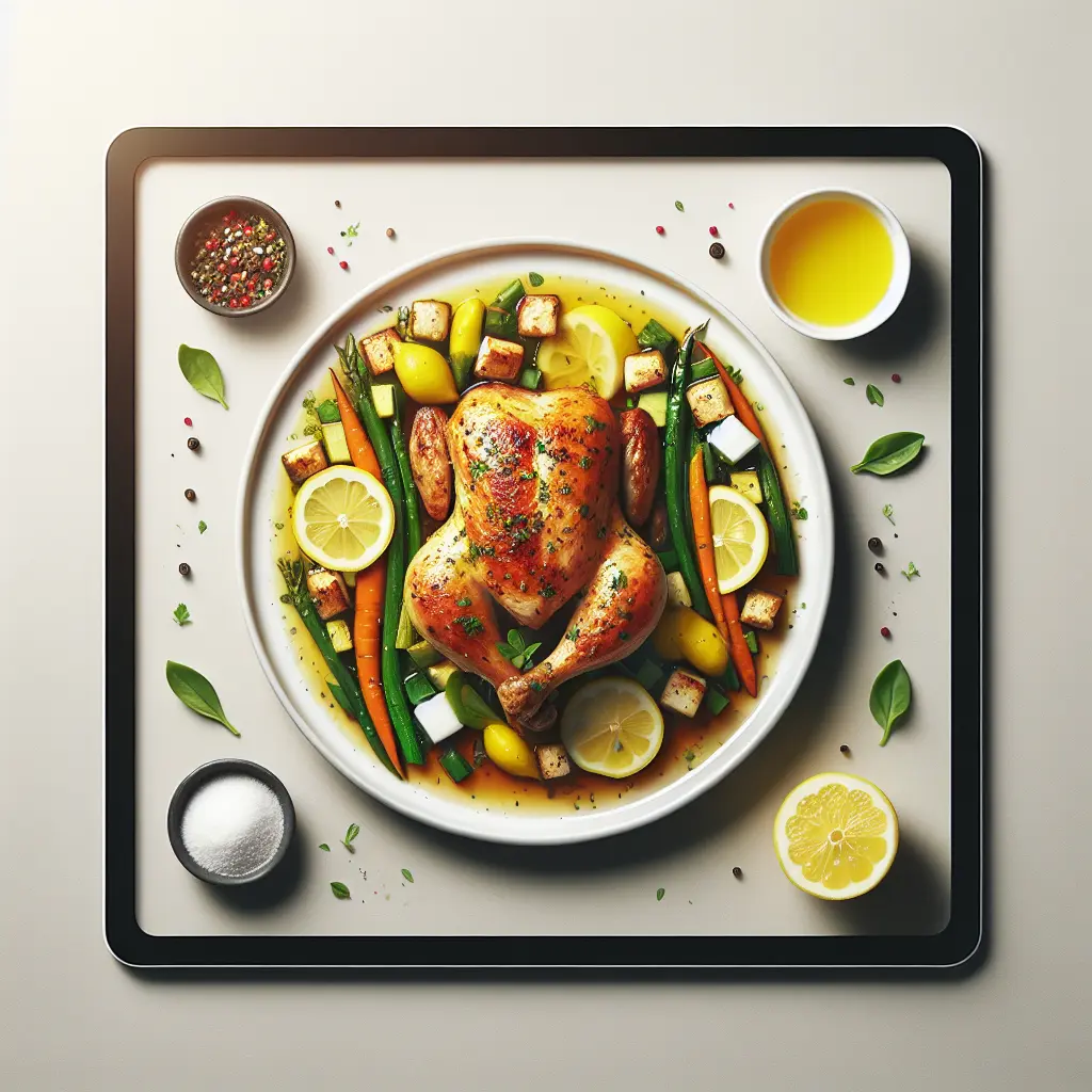 Lemon Herb Roasted Chicken with Vegetables