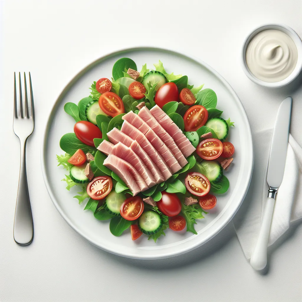 Light French Salad Niçoise with Tuna