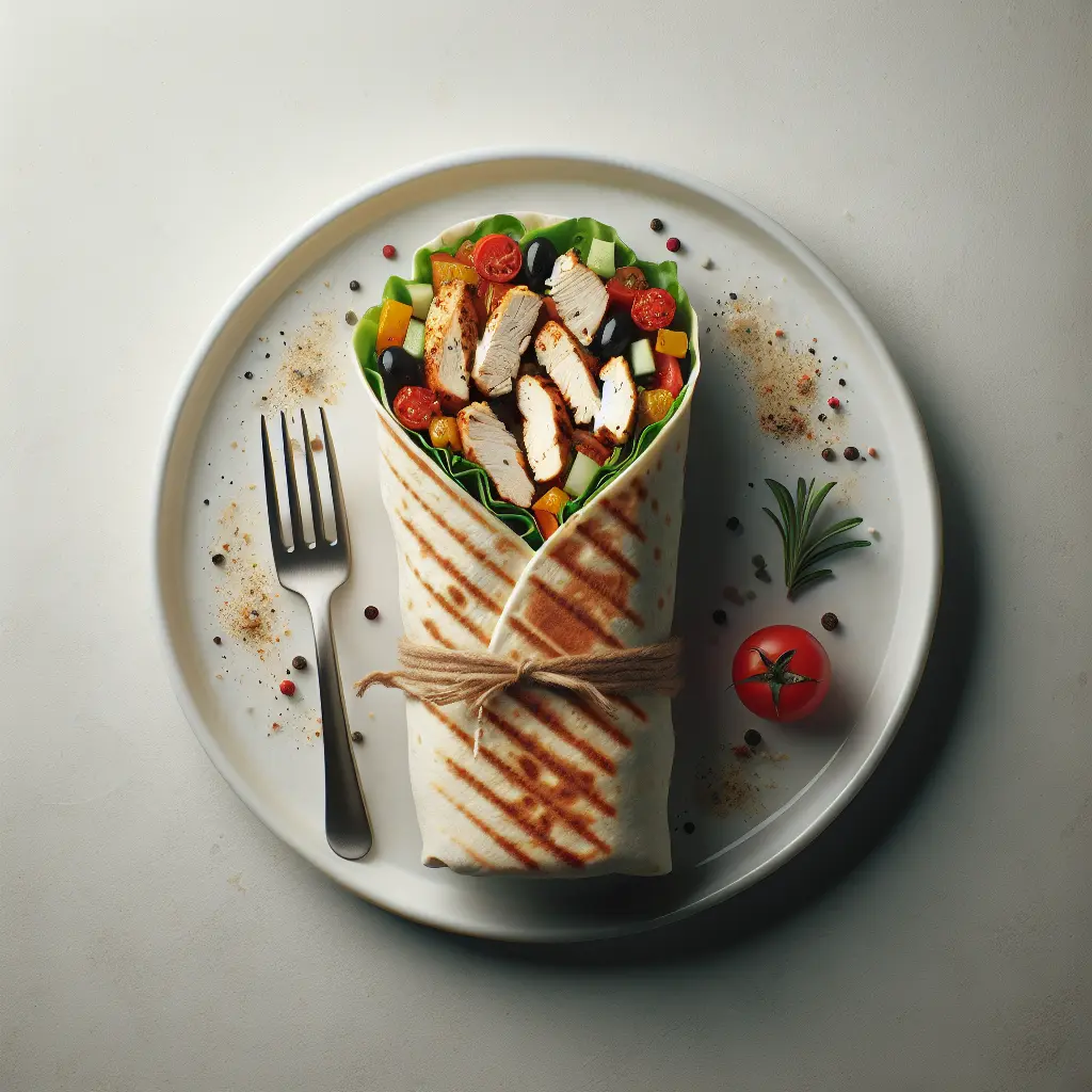 Mediterranean Chicken Wrap