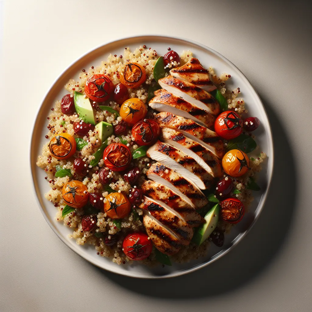 Mediterranean Grilled Chicken with Quinoa Salad