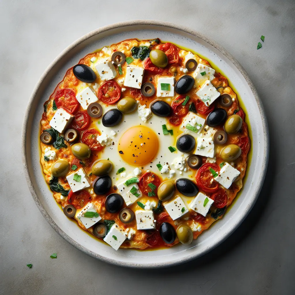Mediterranean Shakshuka with Feta and Olives