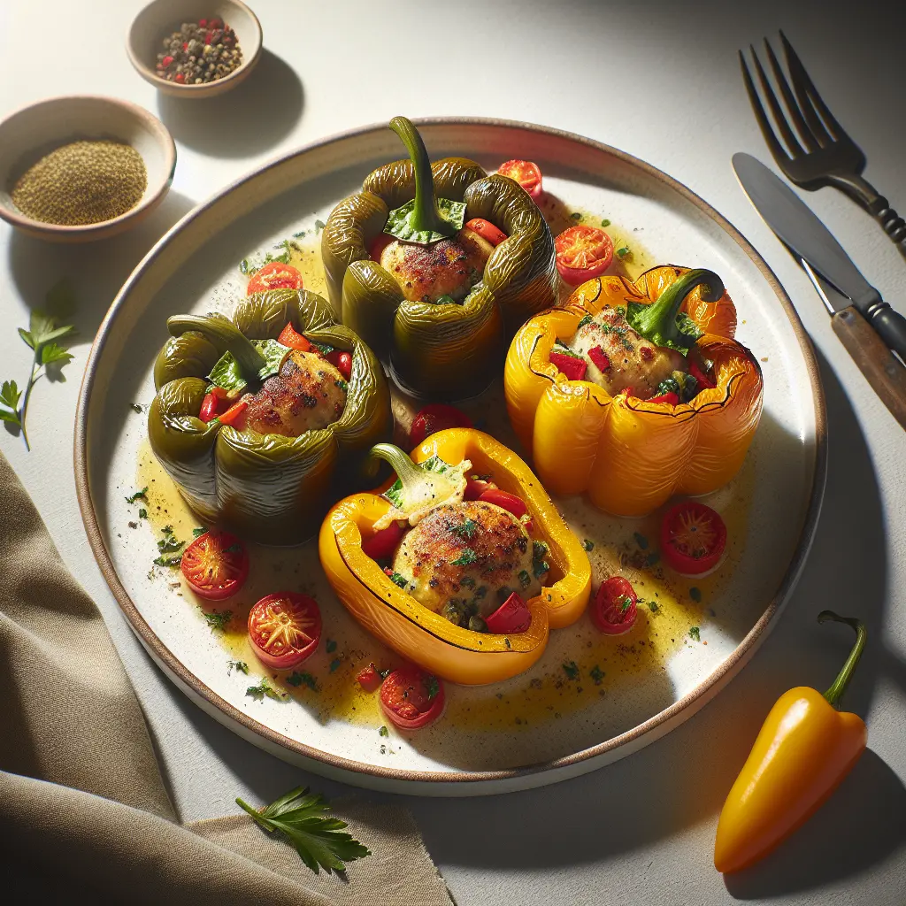 Mediterranean Stuffed Bell Peppers