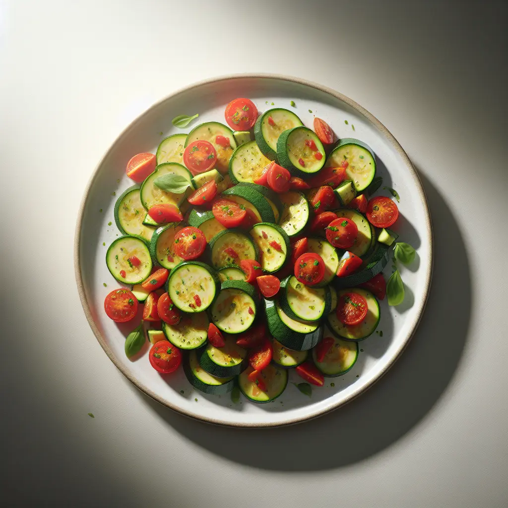 Mediterranean Zucchini and Tomato Salad