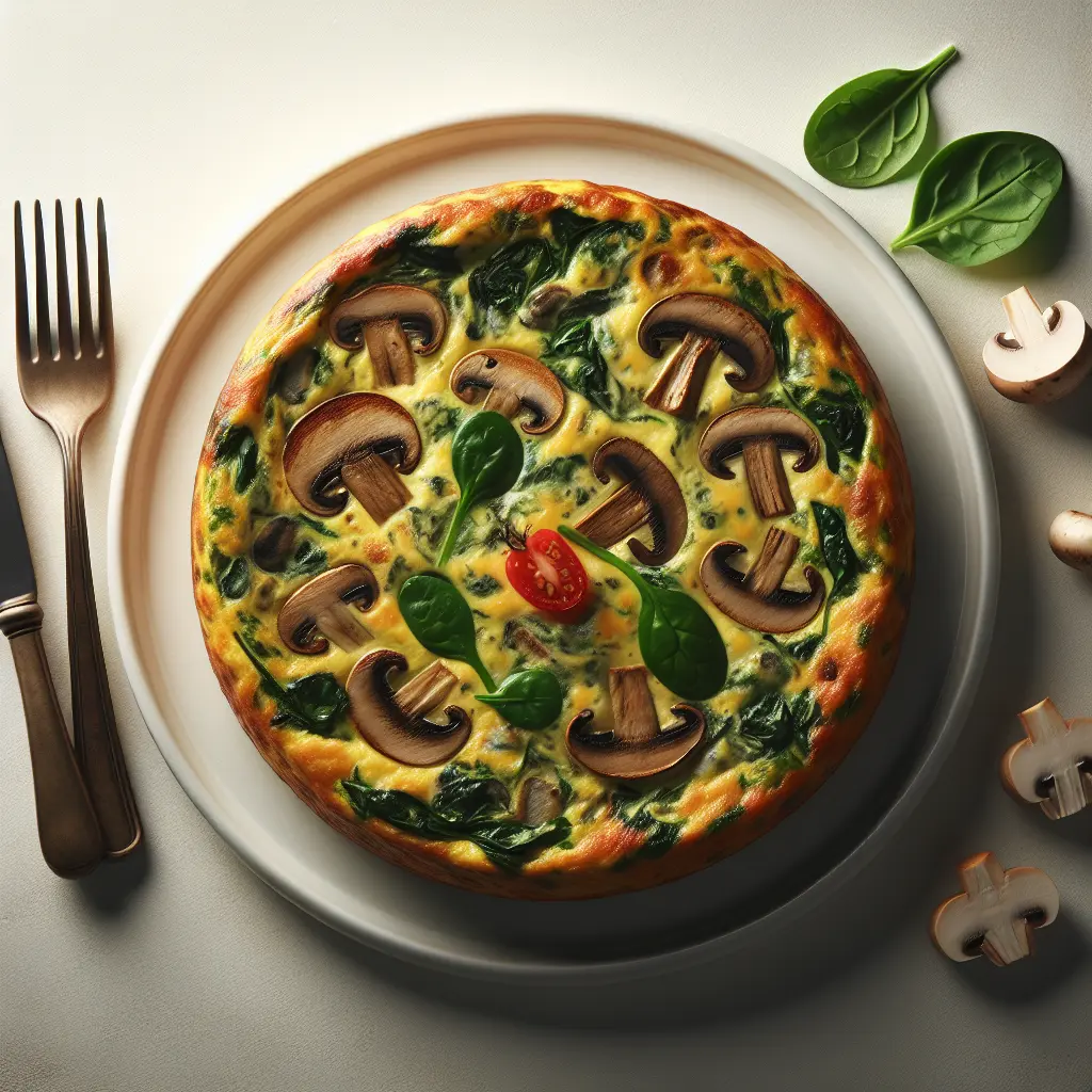 Mushroom and Spinach Frittata
