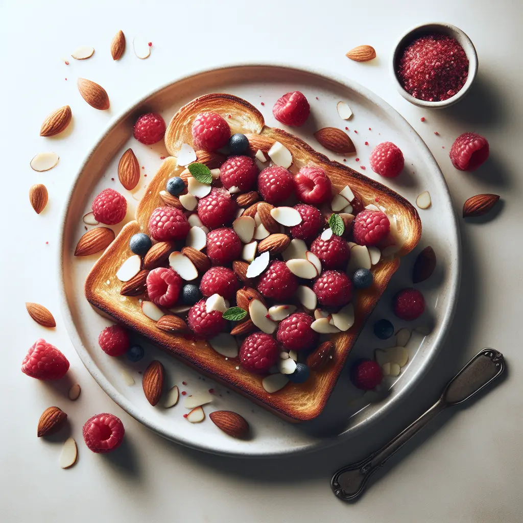 Raspberry Almond Breakfast Toast