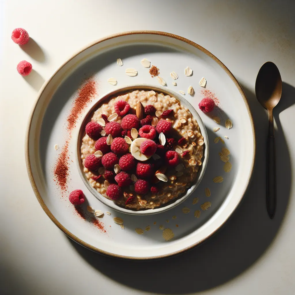 Raspberry Oatmeal Breakfast