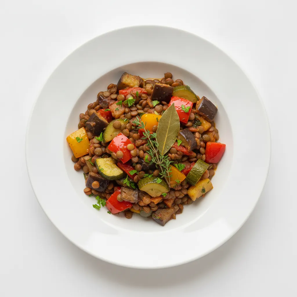 Ratatouille aux lentilles
